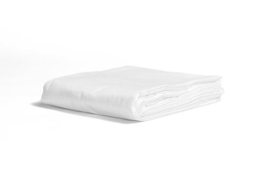 Folded flat sheet in cloud drift