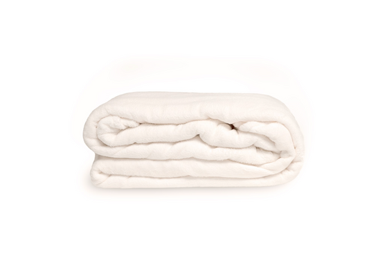 Split blanket folded in moonlit whisper