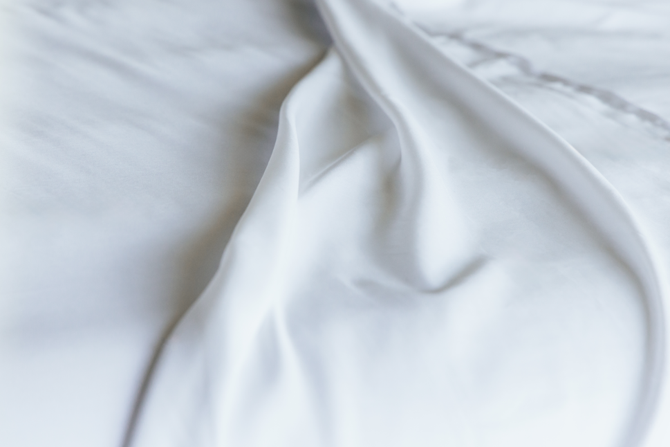 Close up of sheet fabric