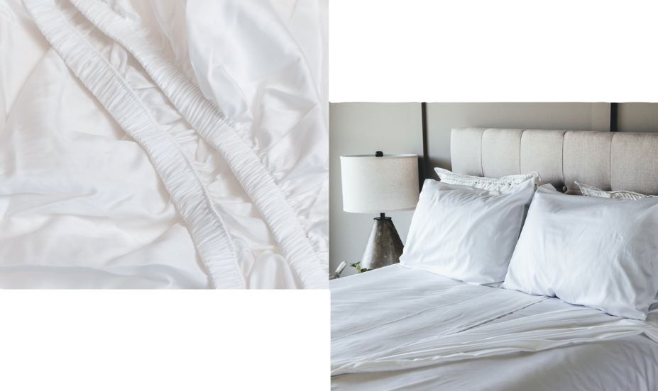 Multiple pictures of fitted sheet
